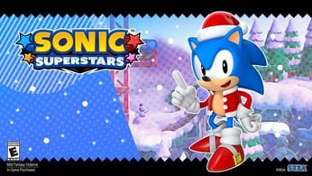 Sonic s'habille en Père Noël Sonic Superstars