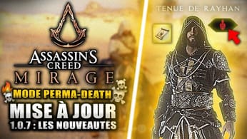 Assassin's Creed Mirage : Le Mode PERMA-DEATH ENFIN LÀ 🔥 MAJ 1.0.7 : Armure, Trophées ? Nouveautés..