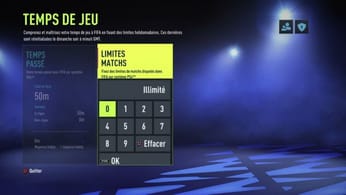 FIFA 22 [TUTO] : Comment VOIR et LIMITER son TEMPS DE JEU (Limitation de matchs...)