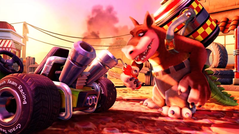 Le plaisir de retrouver Crash en Karting