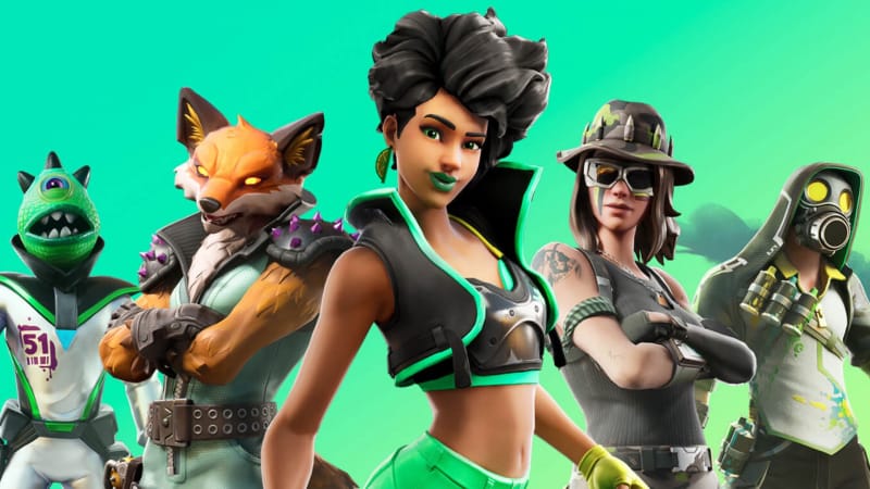 Fortnite : fouiller un coffre sous un sapin de Noël