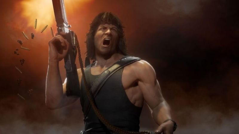 John Rambo joue du couteau et vide son chargeur dans Mortal Kombat 11