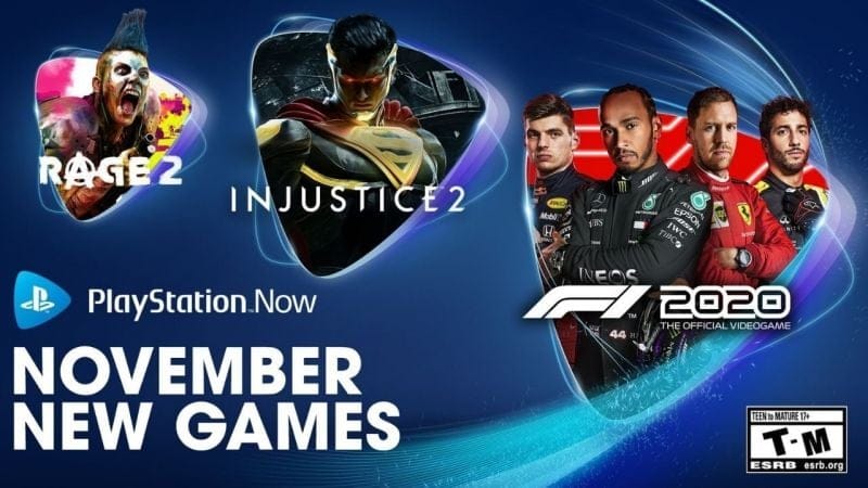 Injustice 2, Rage 2 et F1 2020 sont les jeux PS Now du mois de novembre