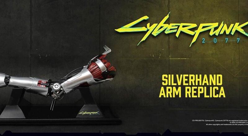 Réplique du bras de Johnny Silverhand Cyberpunk 2077