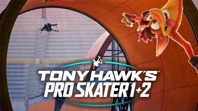 Tony Hawk Pro Skater 1+2 : Une mise à jour qui gonfle la durée de vie, avec... Crash Bandicoot ?