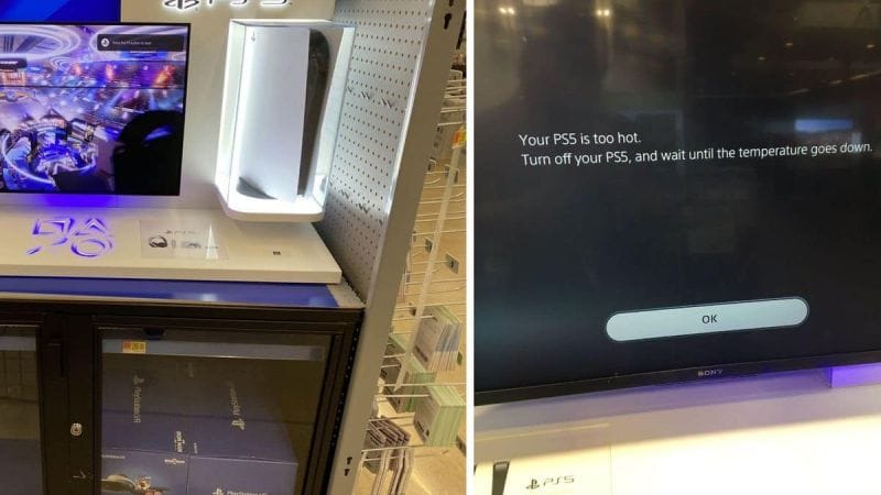 PS5 : la console prise en flagrant délit de surchauffe dans un magasin