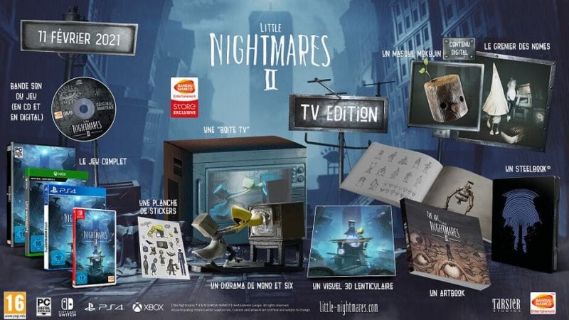 Détail de l'edition collector de LITTLE NIGHTMARES 2