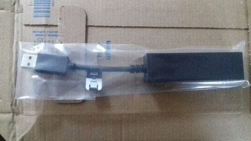 J'ai reçu l'adaptateur de la Playstation Camera