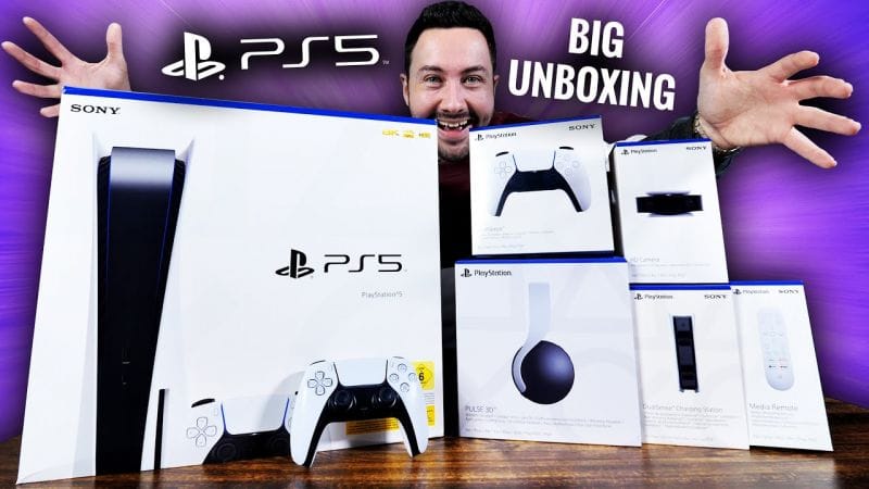 Gros Unboxing PS5 ! (Tous les Accessoires)