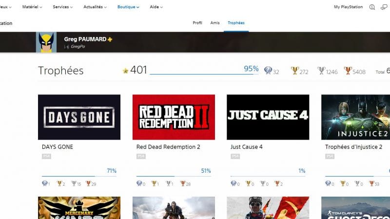 Pas de trophée PS5 sur My Playstation ?