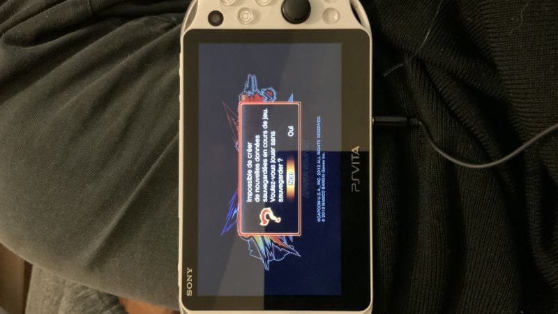 Impossible de démarrer sur PS Vita