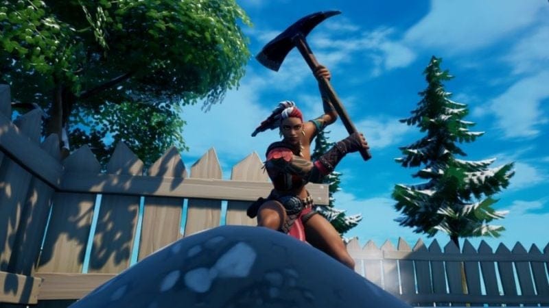 Fortnite : trouver la pièce bleue enterrée à Retail Row