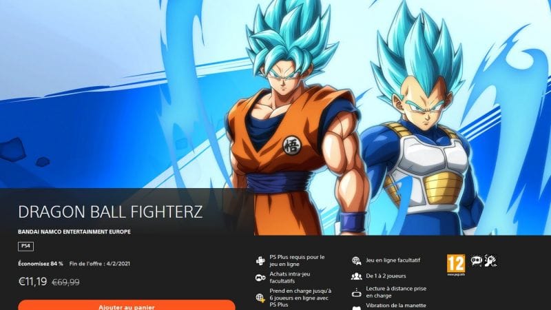 Dragon Ball FighterZ : Soldes de janvier sur le Playstation Store