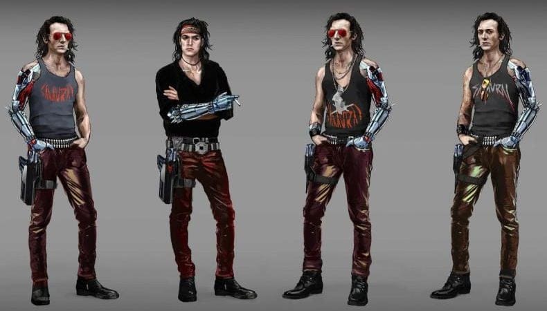 Cyberpunk 2077 Art Reveals What Johnny Silverhand Looked Like Before Keanu Reeves Was Cast - PlayStation Universe