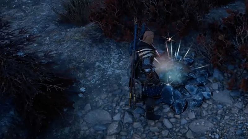 This powerful Assassin's Creed Valhalla weapon is hidden in a pile of magic rocks