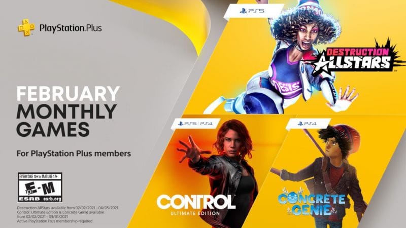 Destruction AllStars, Control: Ultimate Edition and Concrete Genie are your PlayStation Plus games for February