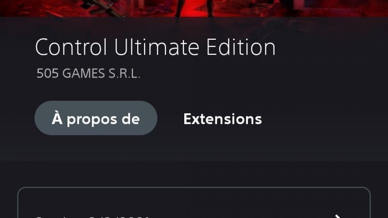 Control dispo sur le Ps+ depuis ce matin