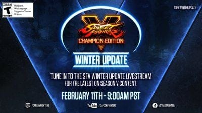 Street Fighter V: Champion Edition, Capcom nous donne rendez-vous pour une Winter Update