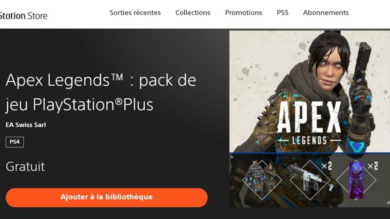 Pack PS+ offert