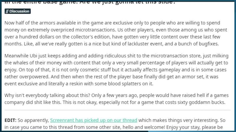 Assassin's Creed Valhalla : les microtransactions font polémique  - jeuxvideo.com