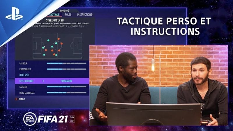 Tournois PS4 | Competition Center | FIFA 21 Tuto #2 - Tactique perso et instructions