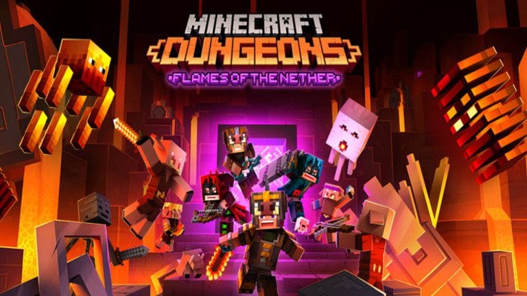 Minecraft Dungeons : Le DLC Flame Of The Nether prend date