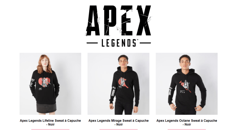 Opération Spéciale Apex Legends : -20% sur la collection officielle de vêtements