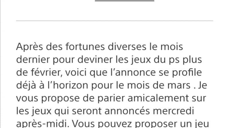 Jeu ps5 sur ps+