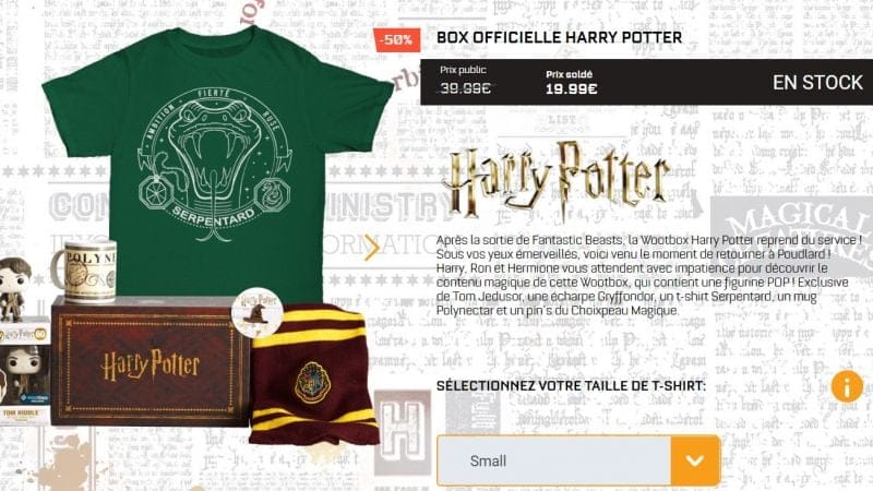 [PROMO] Box Harry Potter à moins de 20€