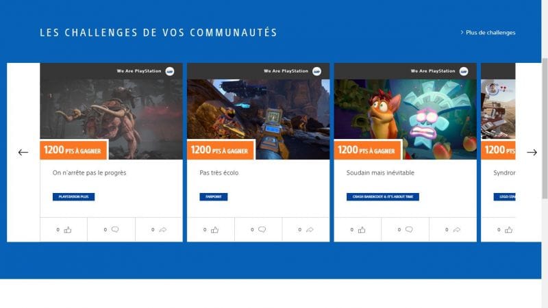 Les challenges sont là !!!!