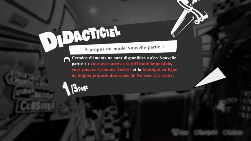 Nouvelle partie + et mode Impossible | Guide Persona 5 Strikers