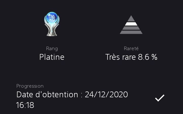 Trophée platine