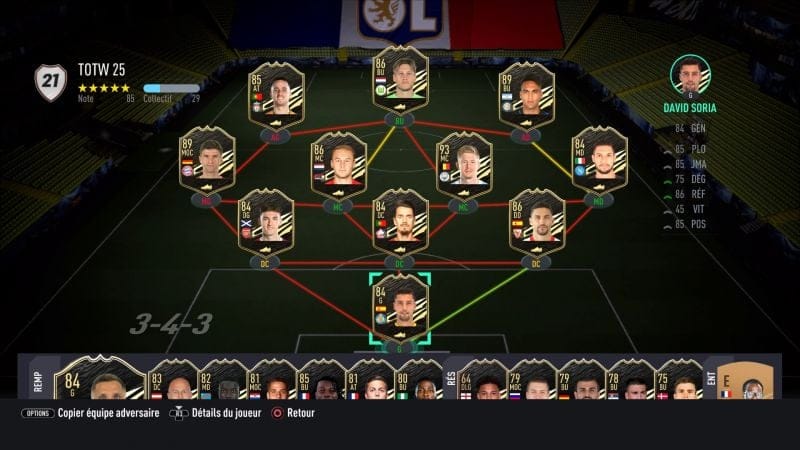 FIFA 21 dévoile la Team Of The Week numéro 25