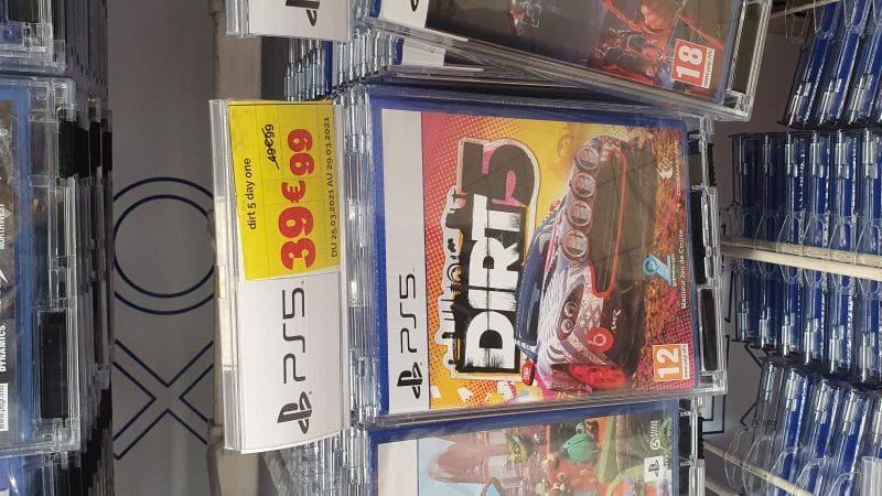 Dirt 5 à  39€99 toujours à Auchan !