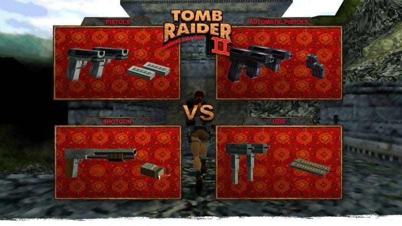 25 ans de Tomb Raider: Sondage: Quelle est votre arme préférée de Tomb Raider II: Starring Lara Croft?