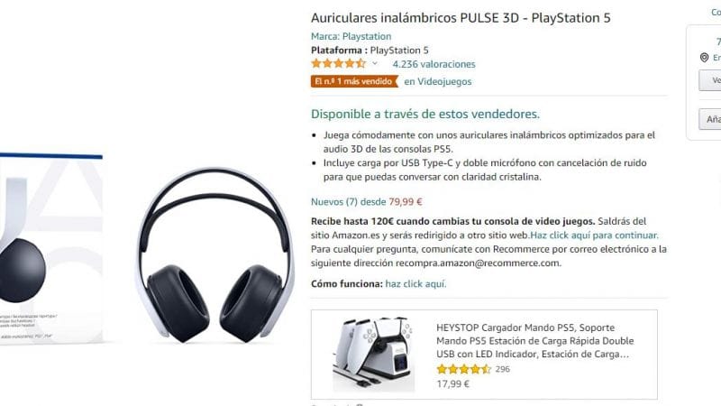 [PROMO] Accessoires PS5 sur Amazon.es