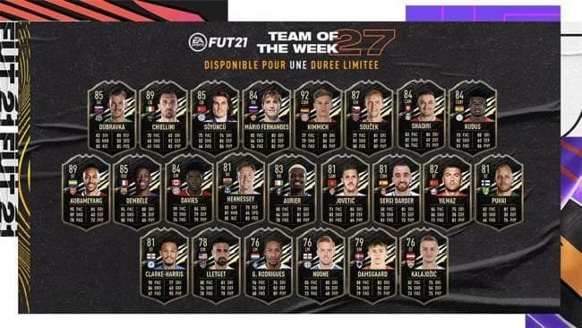 FIFA 21 : TOTW 27 : Aubameyang, Dembélé, Davies et Kimmich impressionnent - FIFA 21 - GAMEWAVE