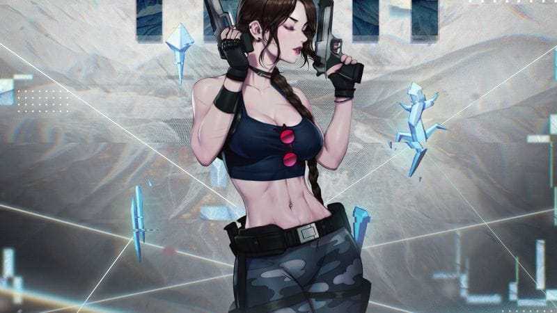 25 ans de Tomb Raider: L'Art Cover de Tomb Raider III: Les Aventures de Lara Croft Réimaginé