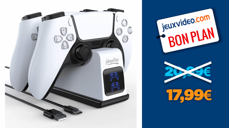 PS5 : promotion sur un chargeur pour 2 manettes DualSense