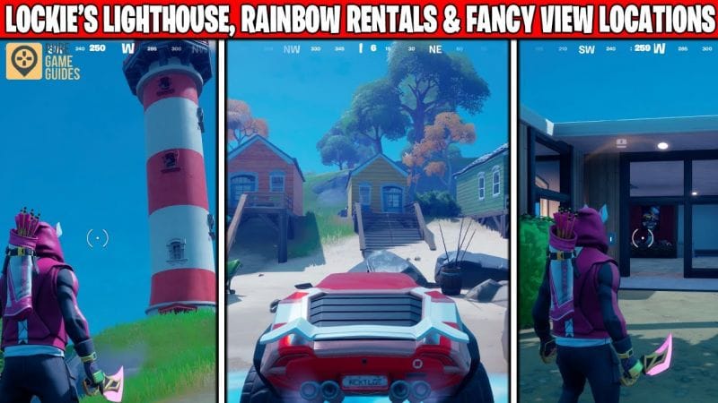 Où Visiter Fancy View, Rainbow Rentals Et Lockie's Lighthouse Dans Fortnite Chapter 2 Season 6 - Tech Tribune France