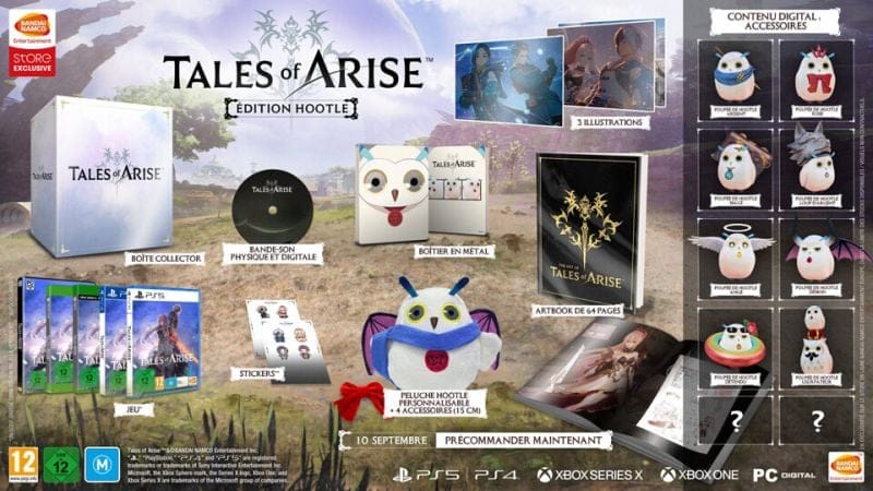 Précommande Tales of aryse édition Hootle