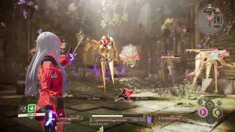 Gameplay SCARLET NEXUS : Des combats au milieu des oeuvres d'art - jeuxvideo.com