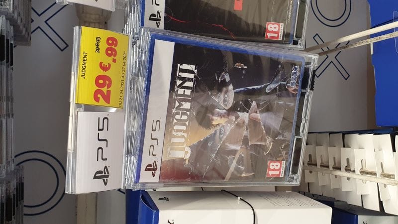 JUDGMENT à 29€99.