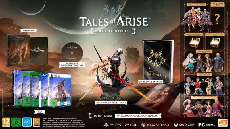 Précommande : Tales of Arise – Edition collector sur PS5, PS4, Xbox Series et PC !!!! - Attention aux ruptures de stock !