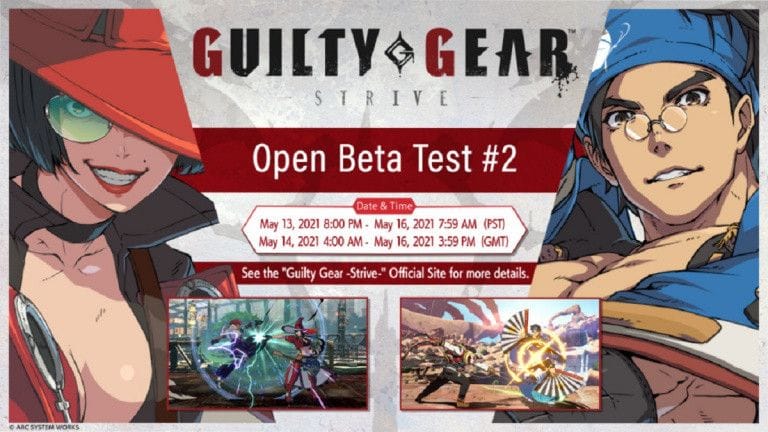 Guilty Gear Strive : la deuxième phase de bêta ouverte datée
