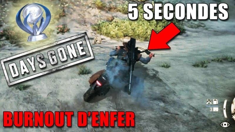 DAYS GONE : COMMENT UTILISER NITRO ET DRIFT PENDANT 5 SECONDES ( Burnout d'Enfer ) GUIDE