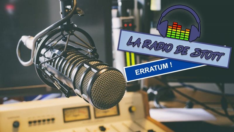 RADIO DE STOTT : CHANGEMENT DE DATE SECONDE SESSION !