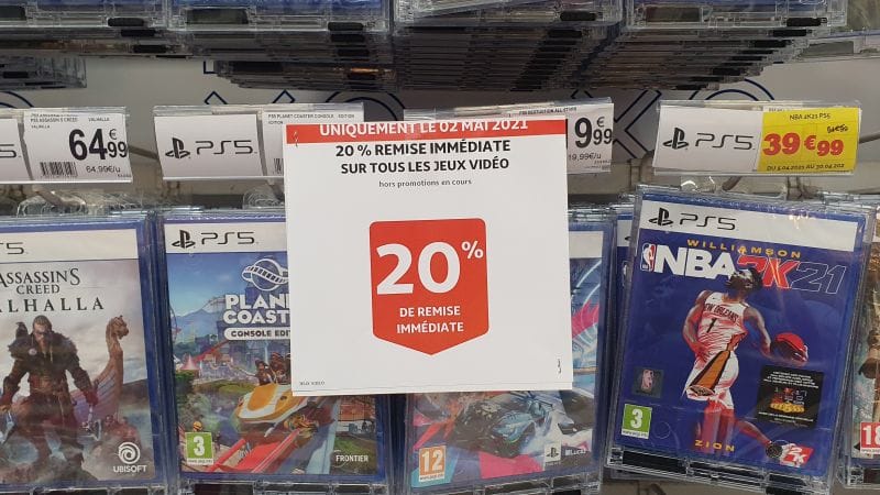 -20% de remise immédiate sur tous les jeux vidéo !