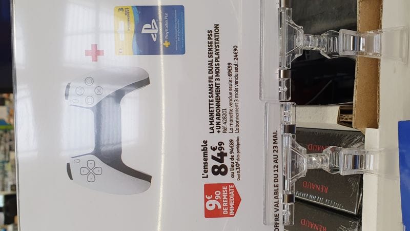 Manette PS5 + 3 mois de PS + à  84€99 !