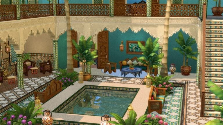 Les Sims 4 : Le kit Riad de Rêve vous emmène au Maroc